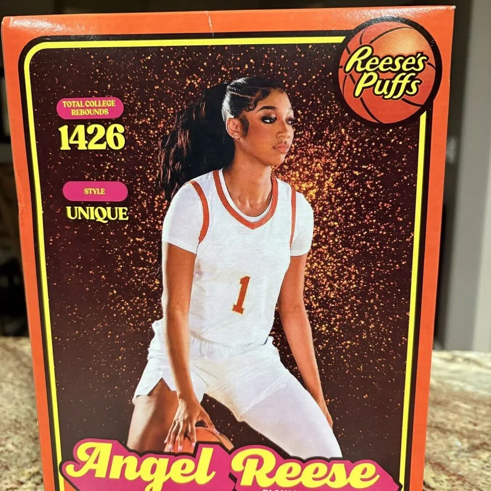 Angel Reese WNBA Reeses Puffs Cereal LIMITED EDITION. 11.5oz CHICAGO SKY - Picture 2 of 11